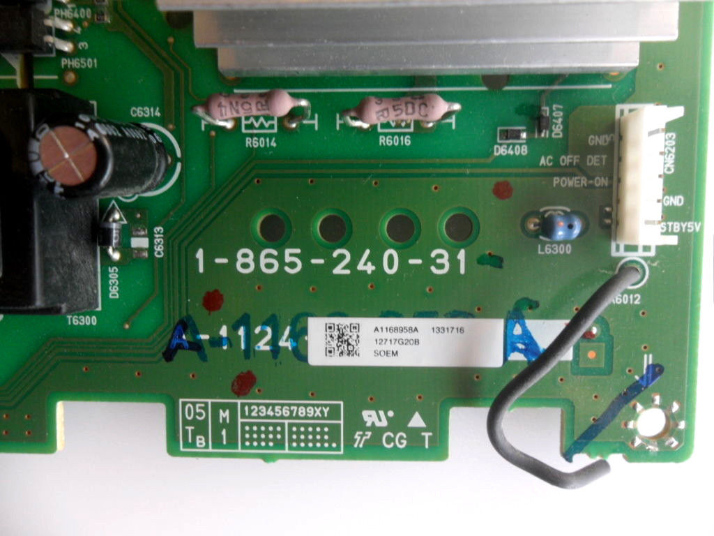 Sony KDL-S32A12U Netzteilplatine 1-865-240-31 G2 A-1168-958-A